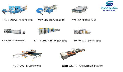 喜登堡--為您提供一整套床墊生產(chǎn)流水線